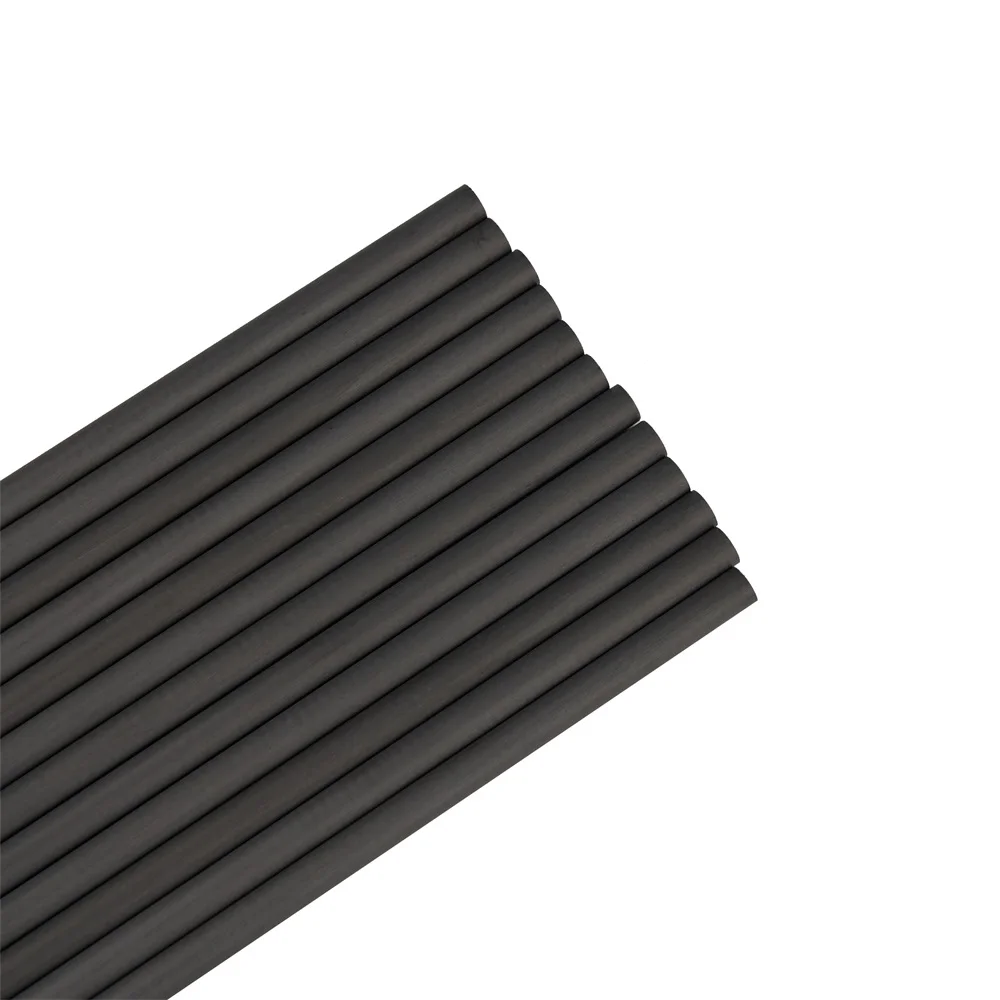 Toparchery 31 ''ID 6,2mm flechas de carbono puro eje columna vertebral 300-600 rectitud 0,006 arco recurvo compuesto caza tiro con arco - imagen 4