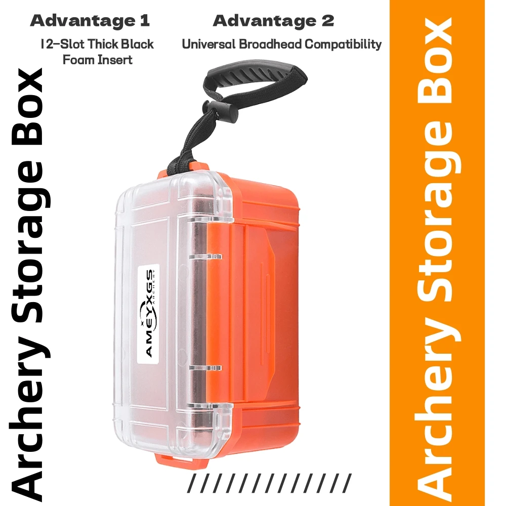 Estuche para puntas de flecha con espuma protectora y funda