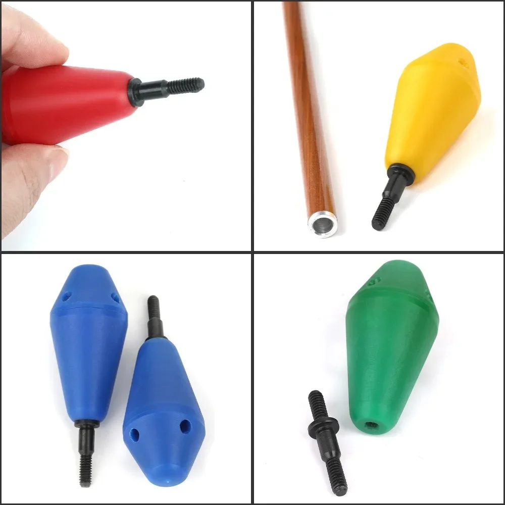 Silbato para tiro con arco de nailon, punta de flecha Universal con rosca de tornillo, arco de entrenamiento de tiro, accesorios de práctica de juego de flecha, 3/6/12 piezas - imagen 4