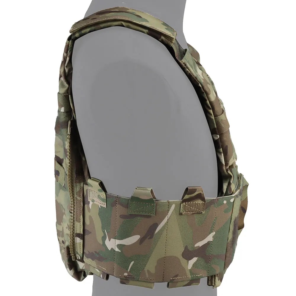 Chaleco portador de placa de LV-119 con cremallera trasera, almohadilla de hombro, bolsas magnéticas, hebilla de pecho para caza táctica Airsoft - imagen 2