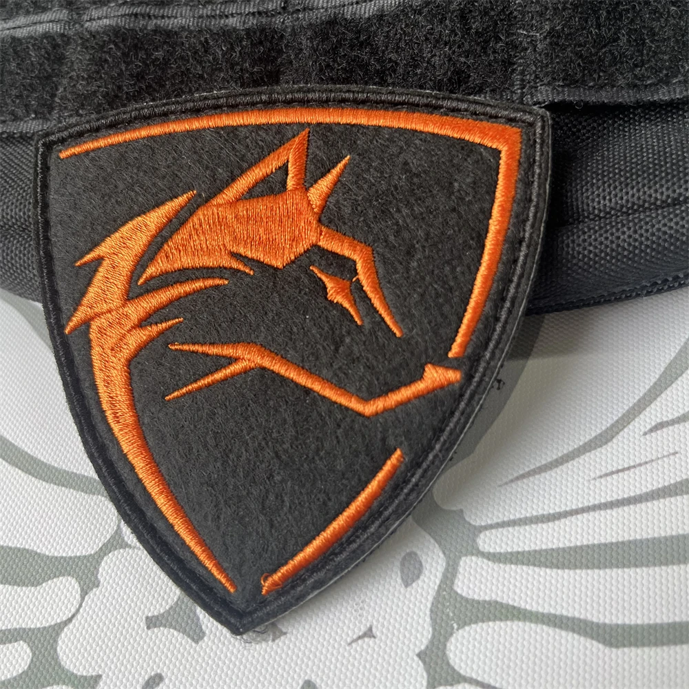 Parche táctico Fox Morale, parches bordados con gancho y bucle para ropa, brazalete militar, pegatina para mochila - imagen 5