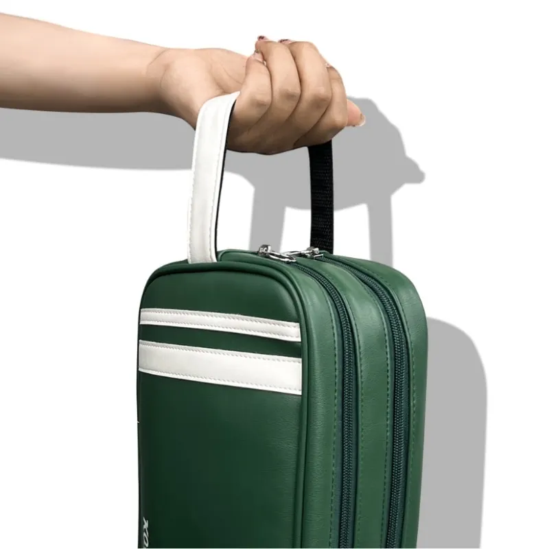 Riñonera táctica impermeable de PU verde, para viajes y uso diario - imagen 5