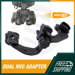 SPECPRECISION Metal PVS14 NVG adaptador de montaje en cabeza doble soporte táctico NVG para dos monoculares PVS14 individuales
