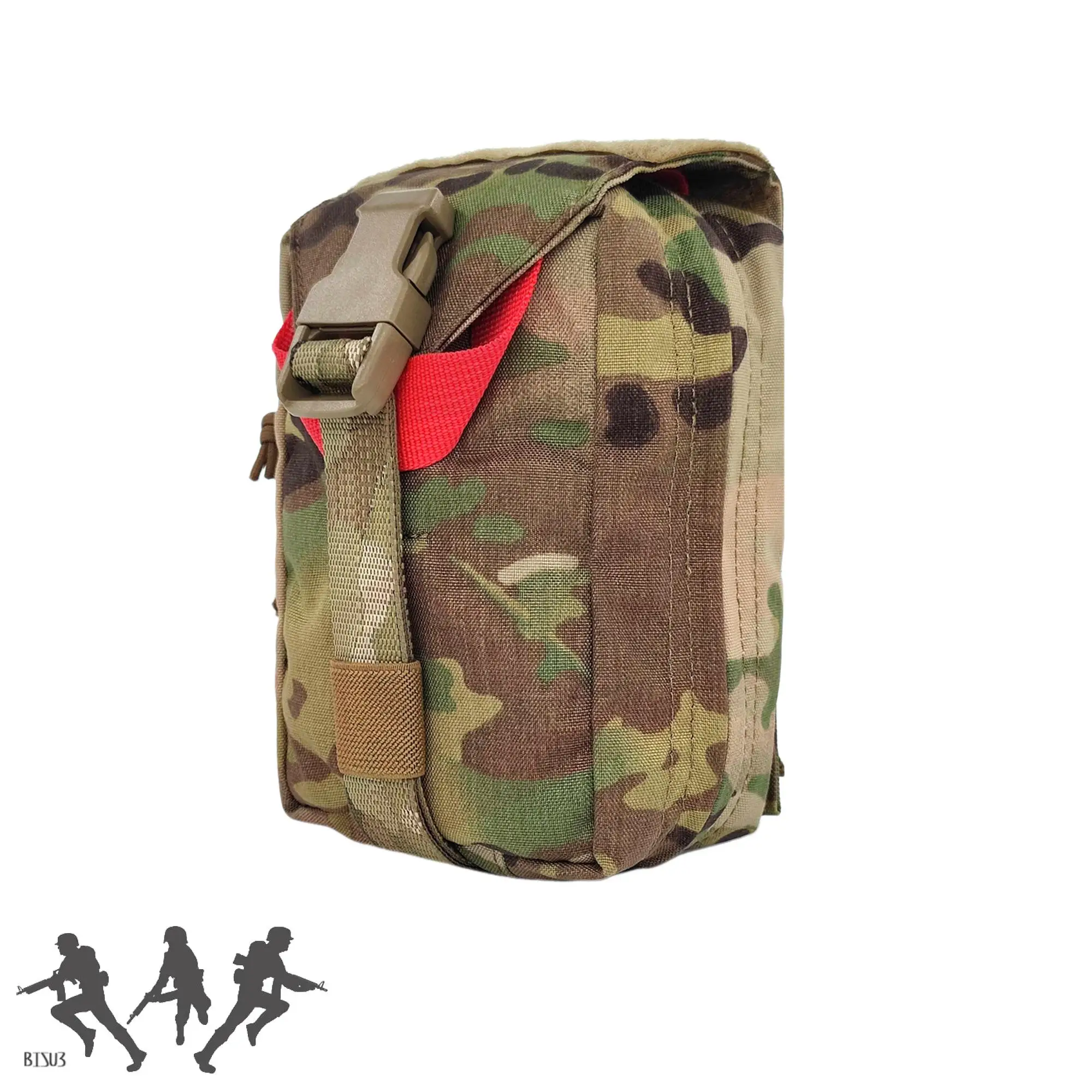 Bolsa médica táctica de liberación rápida ATS con tapa, bolsa de secado al sol Vertical, bolsa pequeña de tela MC - imagen 2