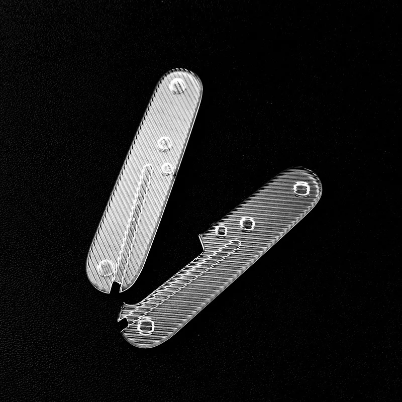 Parches de mango de escamas acrílicas transparentes, 4 tipos de cuchillos para cuchillos del ejército suizo Victorinox de 91MM, piezas de accesorios DIY - imagen 5
