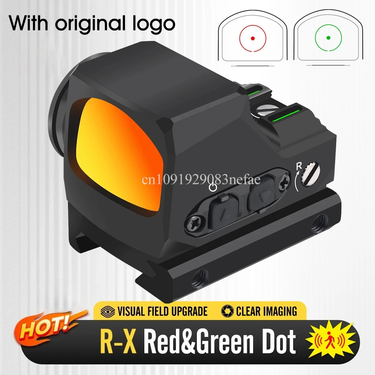 R-X Red Dot Mira de caza táctica apagado automático para Glock - imagen 5