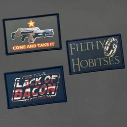 Parche con estampado de texto divertido, chaleco táctico, sombreros con gancho y bucle, insignia de moral, mochila, pegatinas decorativas, parches para brazalete para ropa