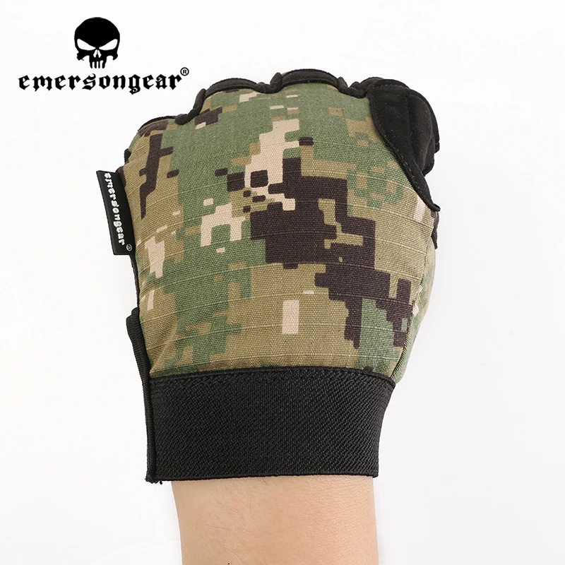 Emersongear-guantes tácticos de camuflaje ligeros, guantes de combate con dedos completos para tiro de Paintball, bicicleta Airsoft - imagen 4