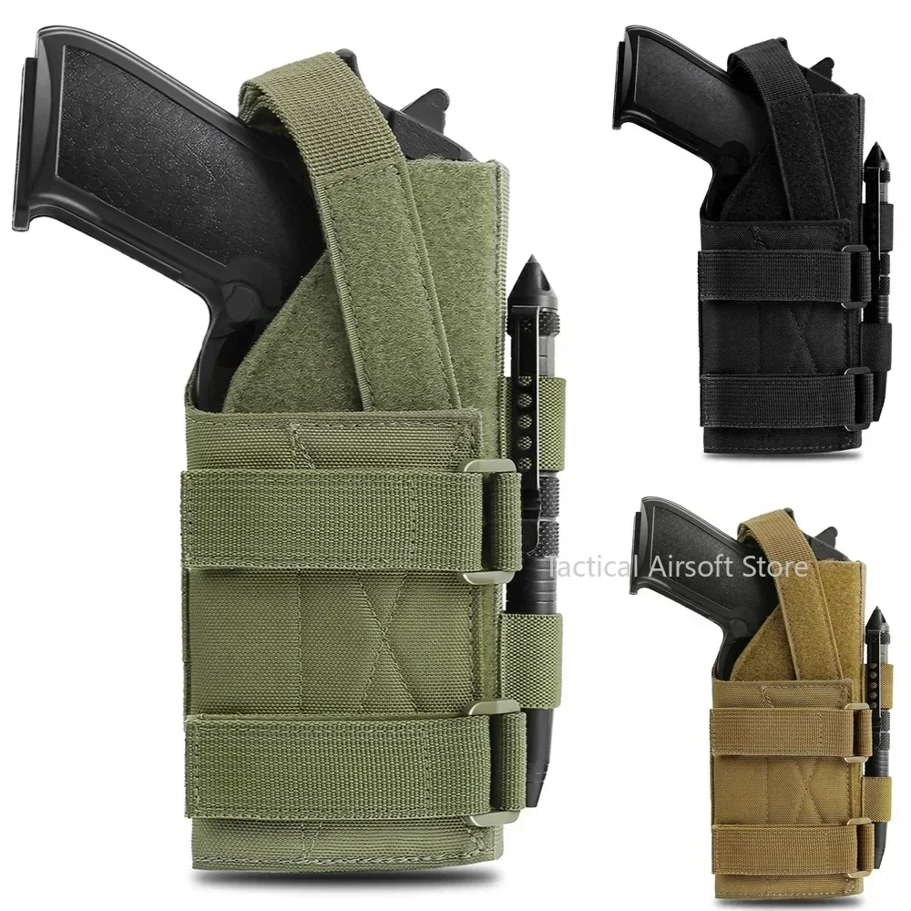 Funda para pierna caída táctica de caza Universal para pistola Molle, funda para pistola de muslo GK 1911 17 92 96, bolsa para escopeta Airsoft para disparar - imagen 2