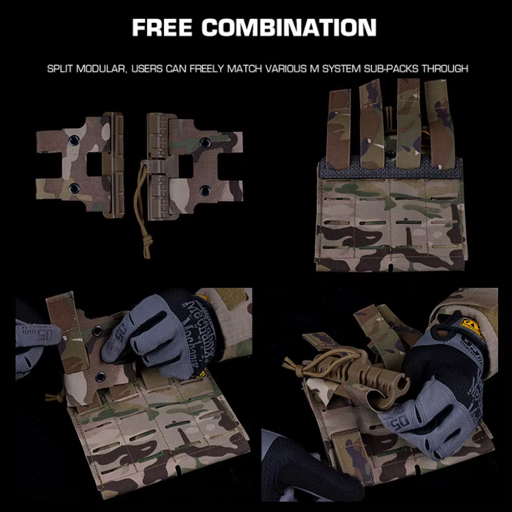 Chaleco táctico MOLLE modular para cargadores con liberación rápida - imagen 2