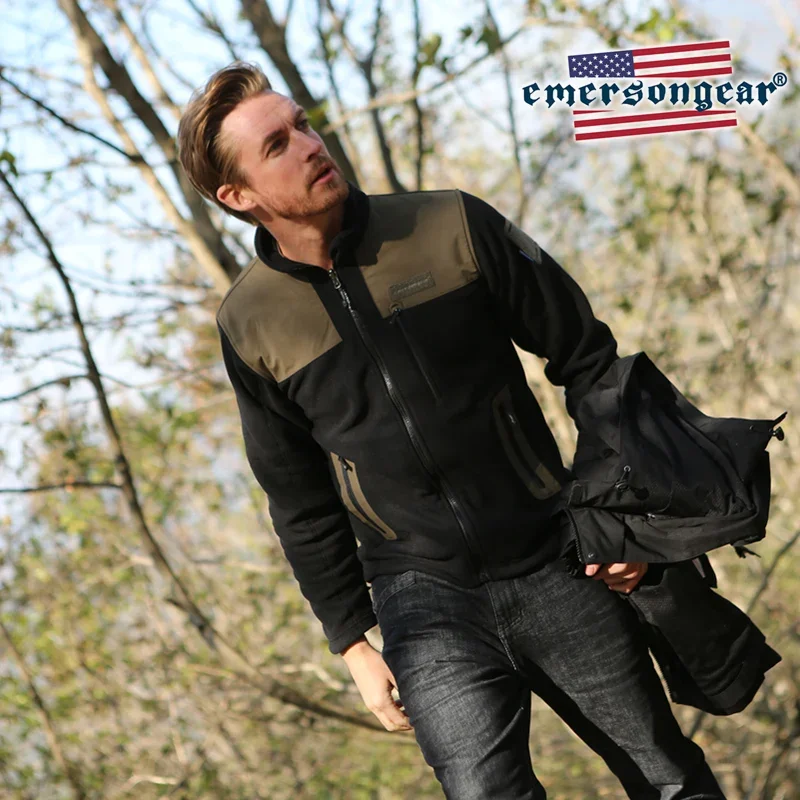 Emersongear, chaqueta con forro para hombre, chaqueta exterior interior 3 en 1, abrigo cálido de invierno con forro polar táctico a prueba de viento, prendas de vestir exteriores - imagen 4