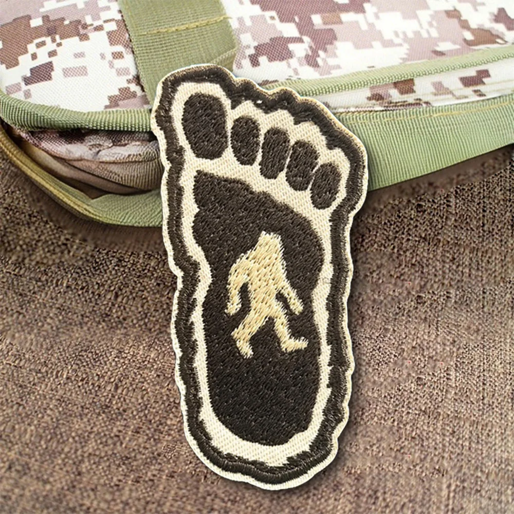 Parche táctico de moral bordado de gorila Bigfoot, parche divertido de gancho y bucle, insignia militar, brazalete, pegatinas para mochila - imagen 3
