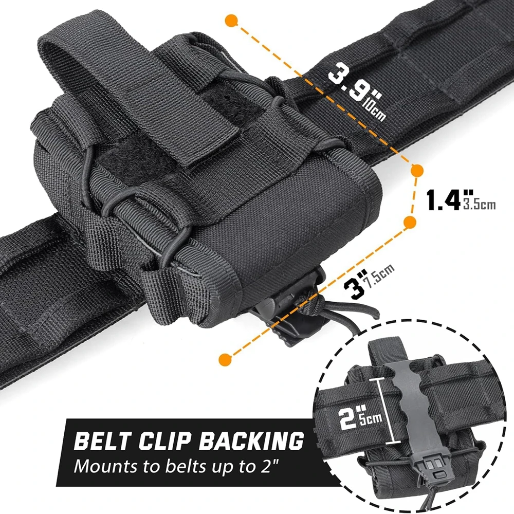 Funda de cuero para esposas Molle, adecuada para cinturones, chalecos, esposas, caza y accesorios al aire libre - imagen 4