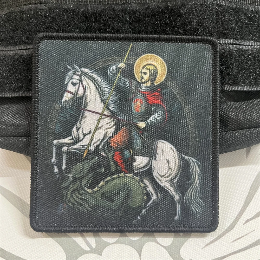 Parches tácticos Victor St. George Morale para ropa, parche impreso con gancho y bucle, pegatina para mochila del ejército militar - imagen 4