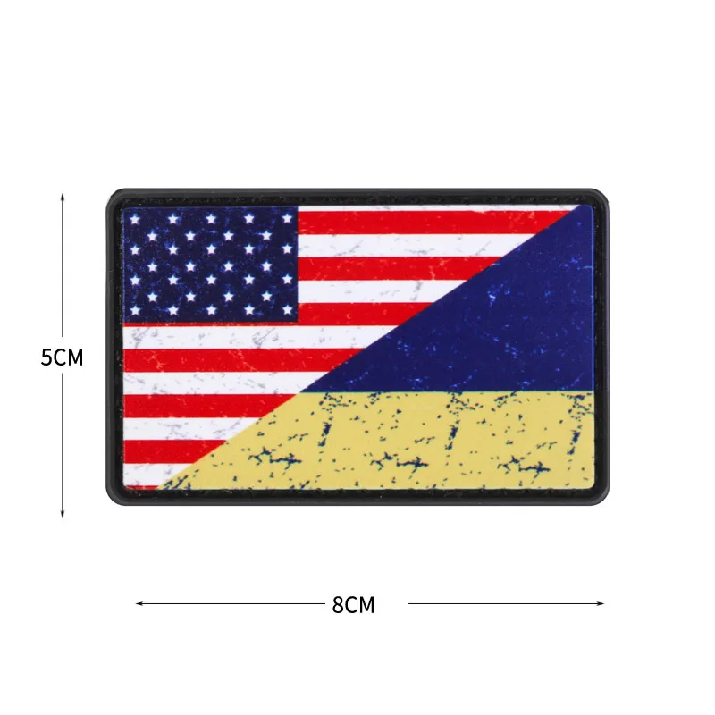 Parche táctico de PVC de la Sagrada Virgen María, insignia militar de la bandera de Ucrania, insignias de moral de la Santa Madre en la mochila, parches de gancho y bucle - imagen 4