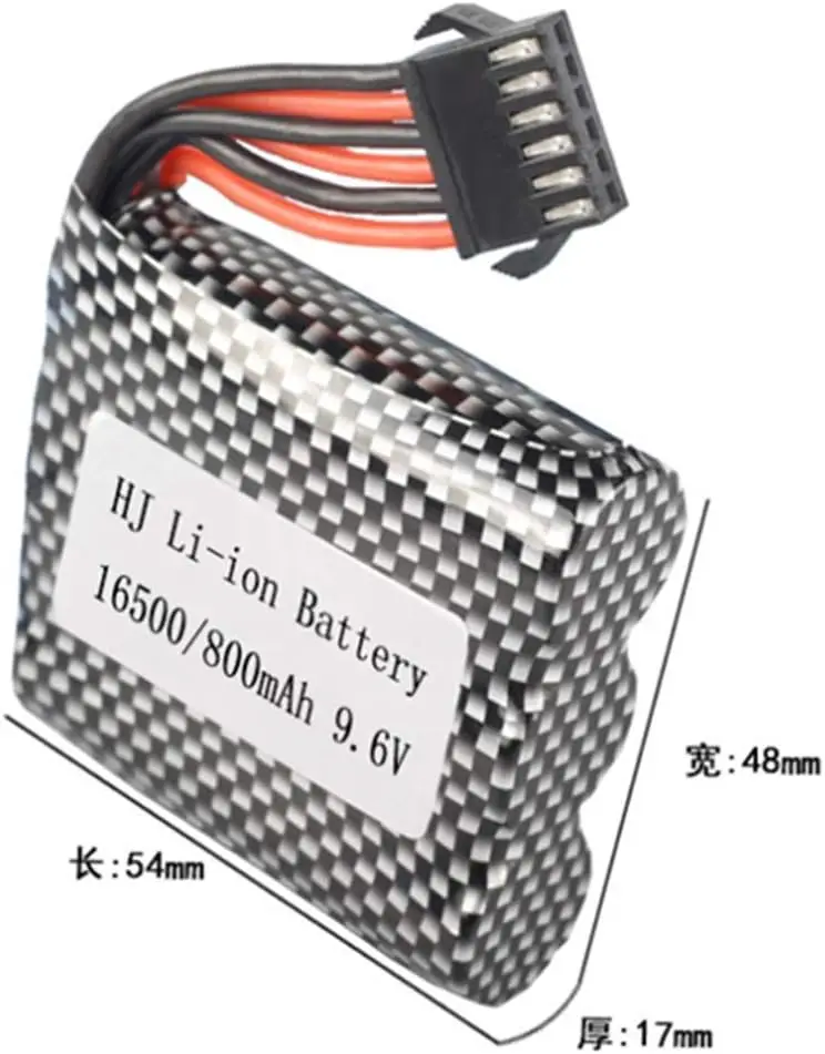 SM-6P enchufe 800mAh 9,6 V 20C batería Lipo + Cable USB para coche RC S911 S912 9115 9116 9120 RC juguete RC barco avión Drone Monster Truck - imagen 2