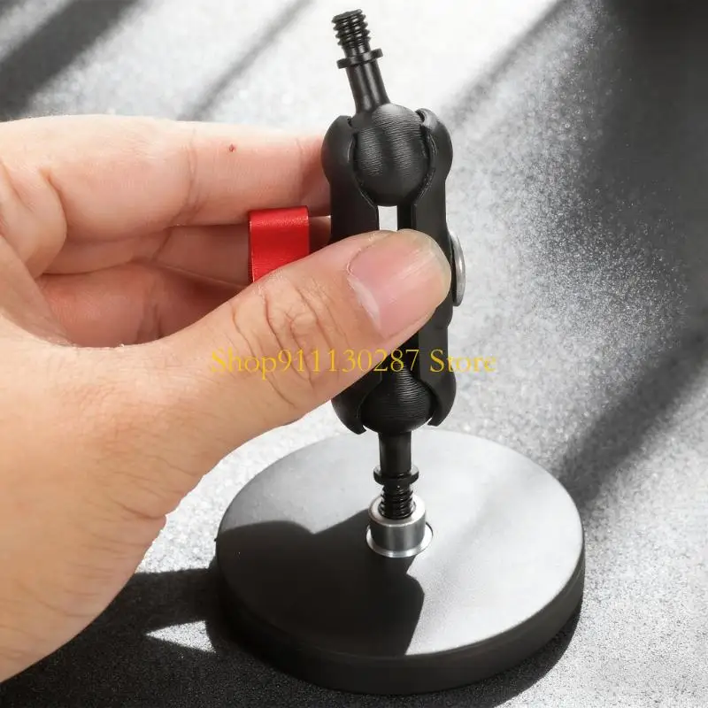 J1HC Base imán fuerte 1/4 abrazadera ajustable montaje hilo femenino para luces cámaras