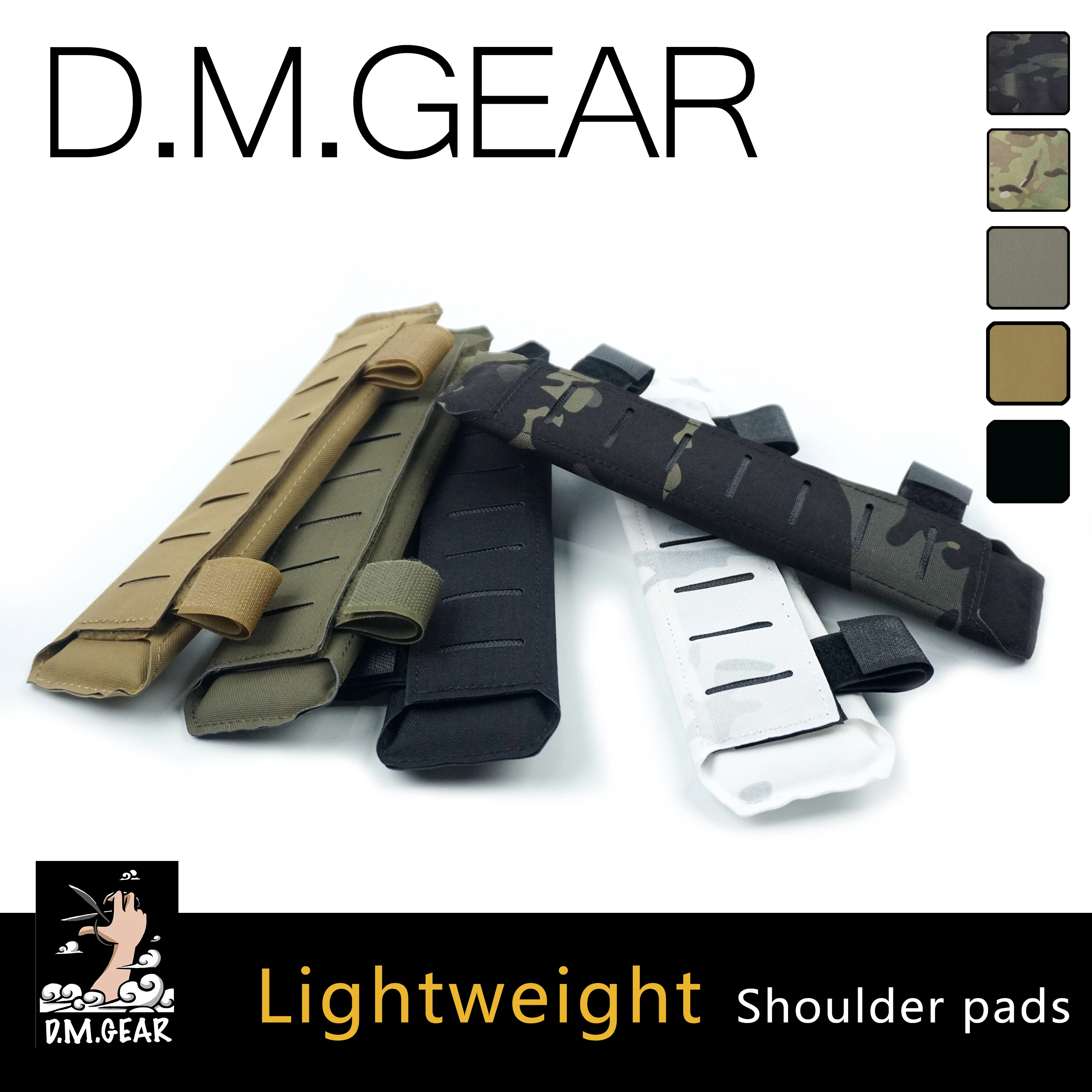 DMGEAR-hombreras de corte láser, chaleco táctico militar, ligero, Camuflaje, cómodo, sección delgada