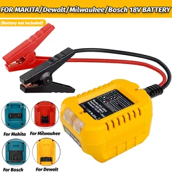 Cables de puente de encendedor de batería de coche para Makita/Dewalt/Milwaukee/Bosch, adaptador de arranque de batería de 18V