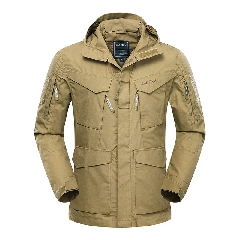 Chaqueta táctica impermeable con capucha para hombre, abrigo de invierno para deportes al aire libre, Camping, pesca, Trekking, senderismo y caza - imagen 5