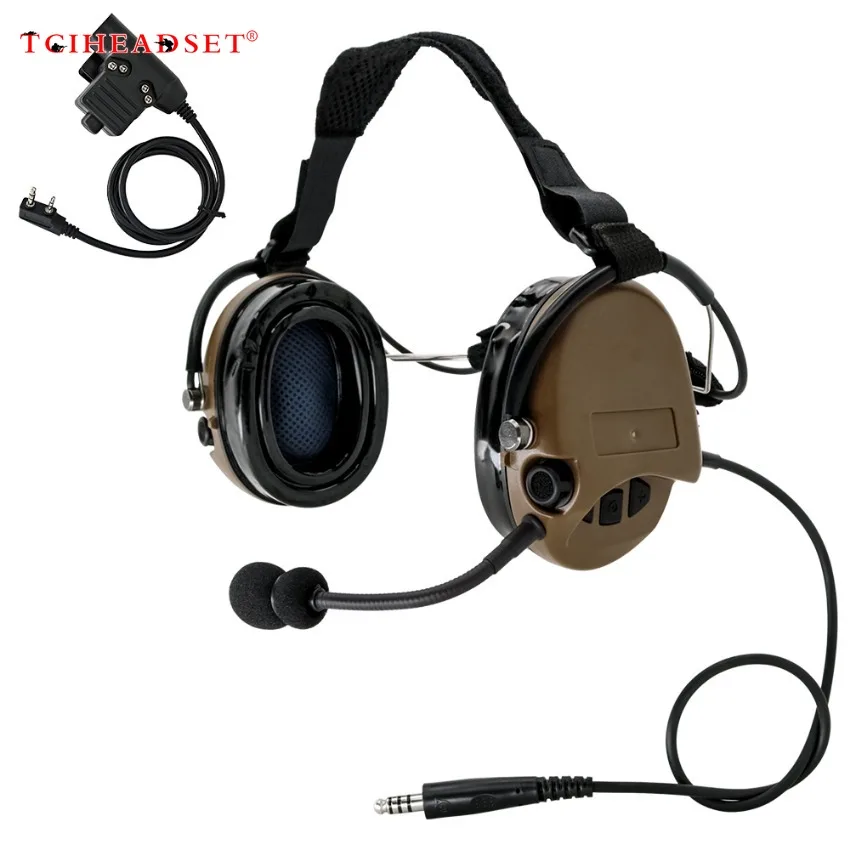 TCIHEADSET SORDI TCILiberator II auriculares tácticos protección auditiva orejeras de tiro electrónicas para Airsoft con PTT táctico - imagen 4