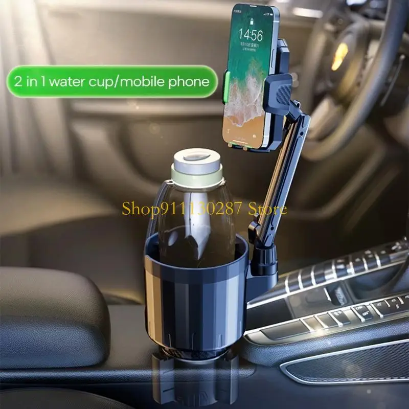 J1HC Multifuncional tazas automóviles automóviles Monte Montaje Soporte teléfono celular Soporte botella para - imagen 5