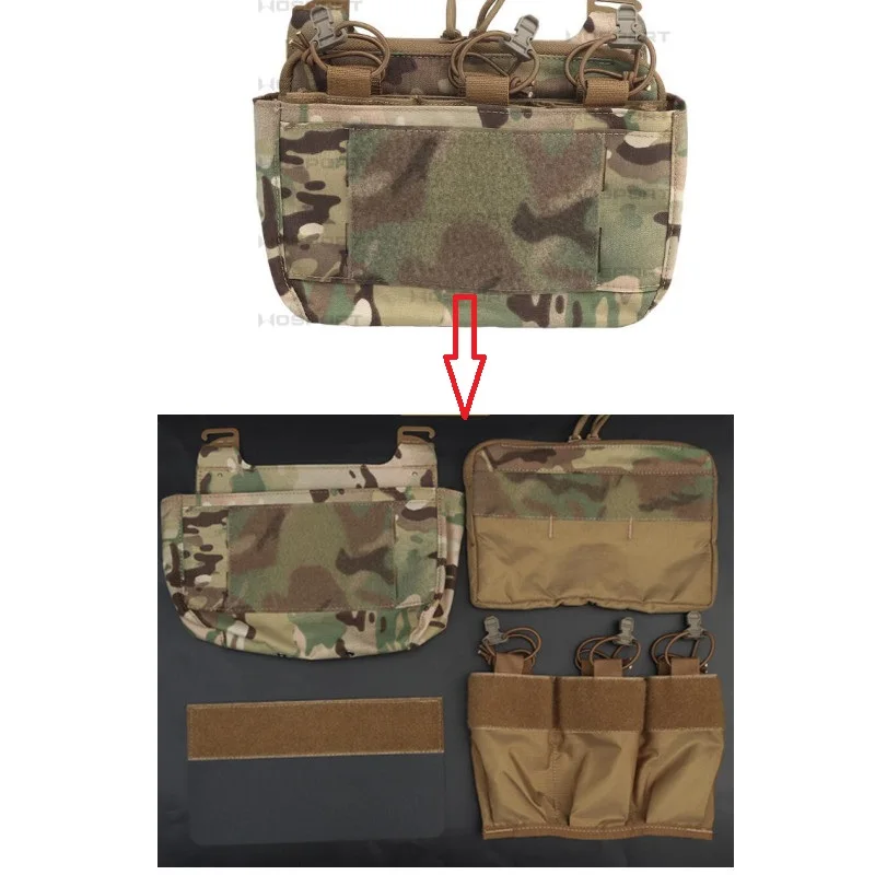 Chaleco para deportes al aire libre DOPE pecho táctico combinación multifuncional bolsa dividida