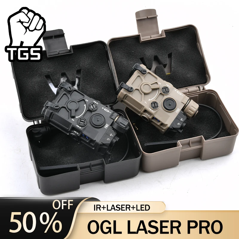 WADSN-láser táctico de nailon y plástico OGL, láser rojo, verde, azul, IR, luz LED blanca, brillo ajustable, versión con todas las funciones