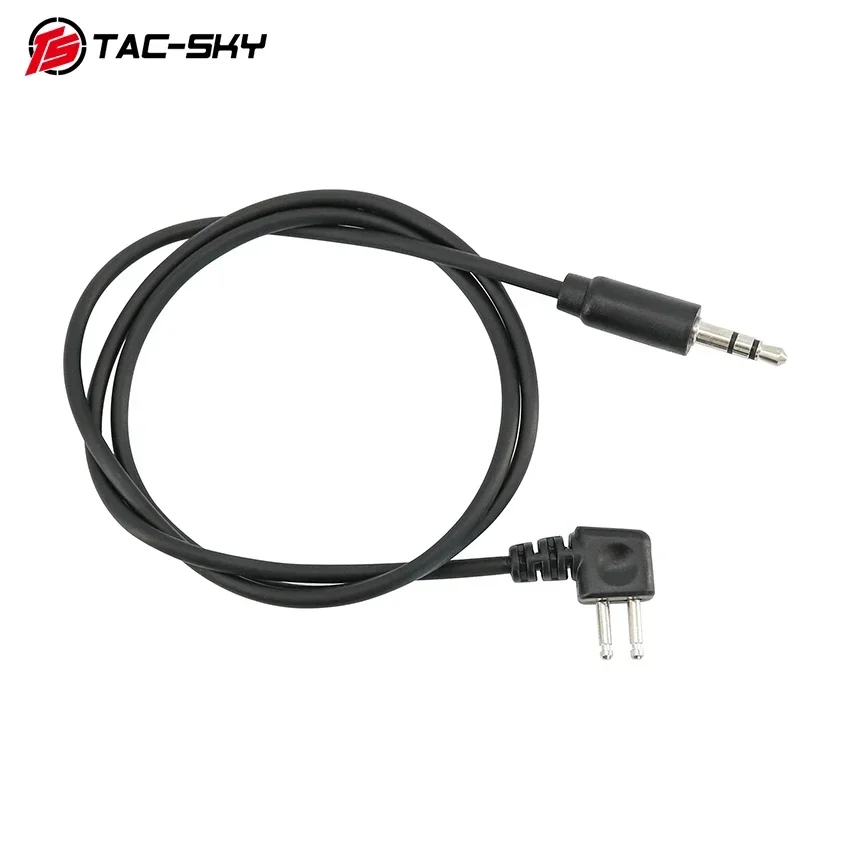 Adaptador de auriculares tácticos TAC-SKY, Cable de micrófono para serie COMTA táctica, versión IPSC, auriculares de disparo para walkie talkies GP328 - imagen 5