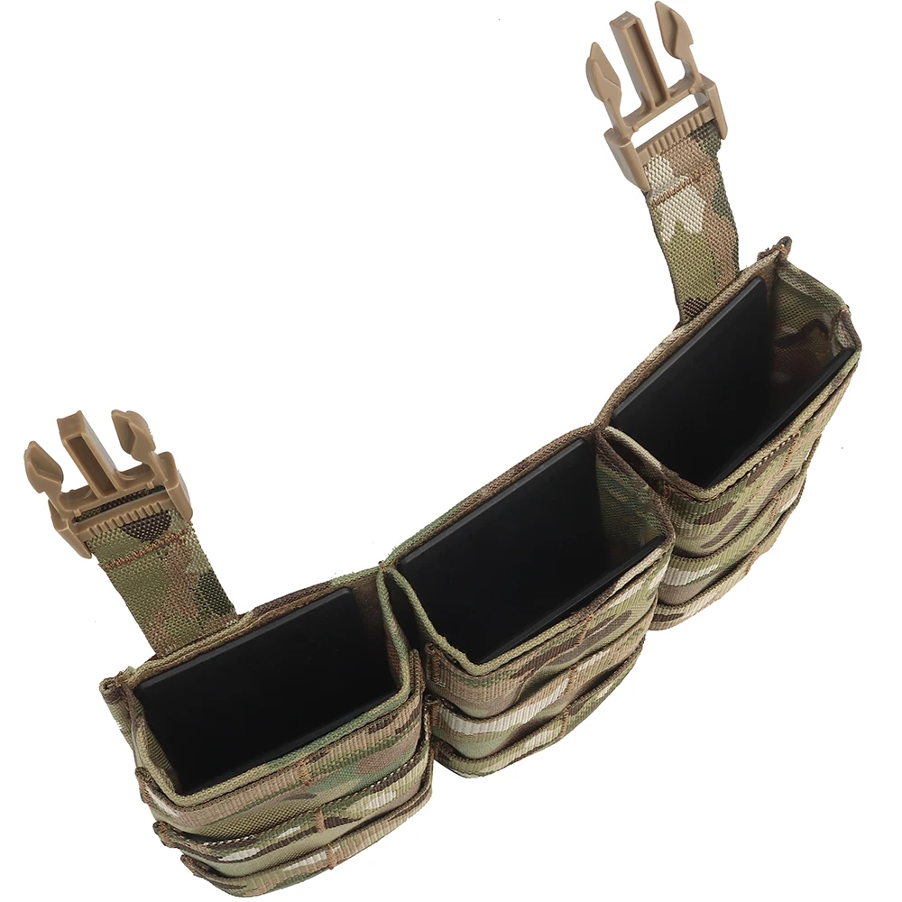 Bolsa táctica militar Airsoft FAST 7,62 AK47, Triple bolsa de inserción de revista (Alta) para LV119, FSCK, AVS, FCPC, chaleco de caza, Paintball, nuevo - imagen 4