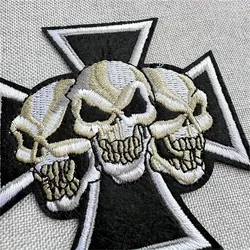 Parche bordado calavera táctica – Para coser o planchar en ropa