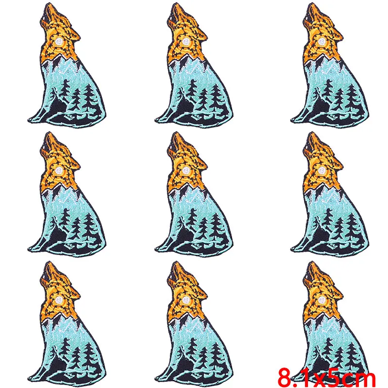 Parche bordado para ropa de acampada, parches termoadhesivos para planchar en la ropa, DIY, para exteriores, rayas, 10 unidades por lote - imagen 3