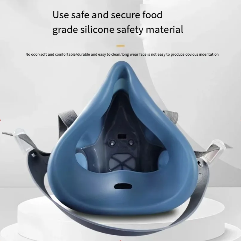 Máscara de Gas respirador de silicona 7502 con filtro 2097 juego de gafas para pintura en aerosol de polvo formaldehído soldadura molienda carpintería - imagen 5