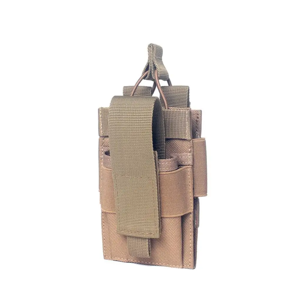 Accesorios tácticos Bolsa de radio táctica MOLLE para walkie talkies y teléfonos Riñonera versátil para actividades al aire libre - imagen 5