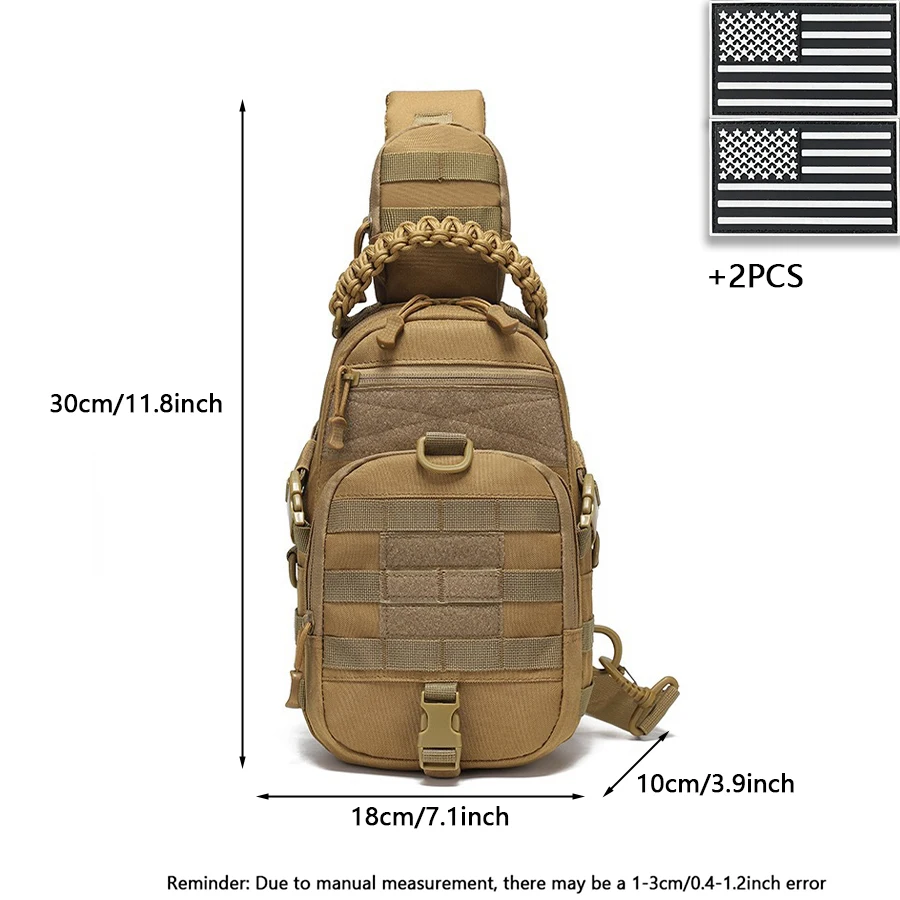 Bolso de hombro multifuncional para deportes al aire libre tejido de mano con múltiples bolsillos - imagen 4