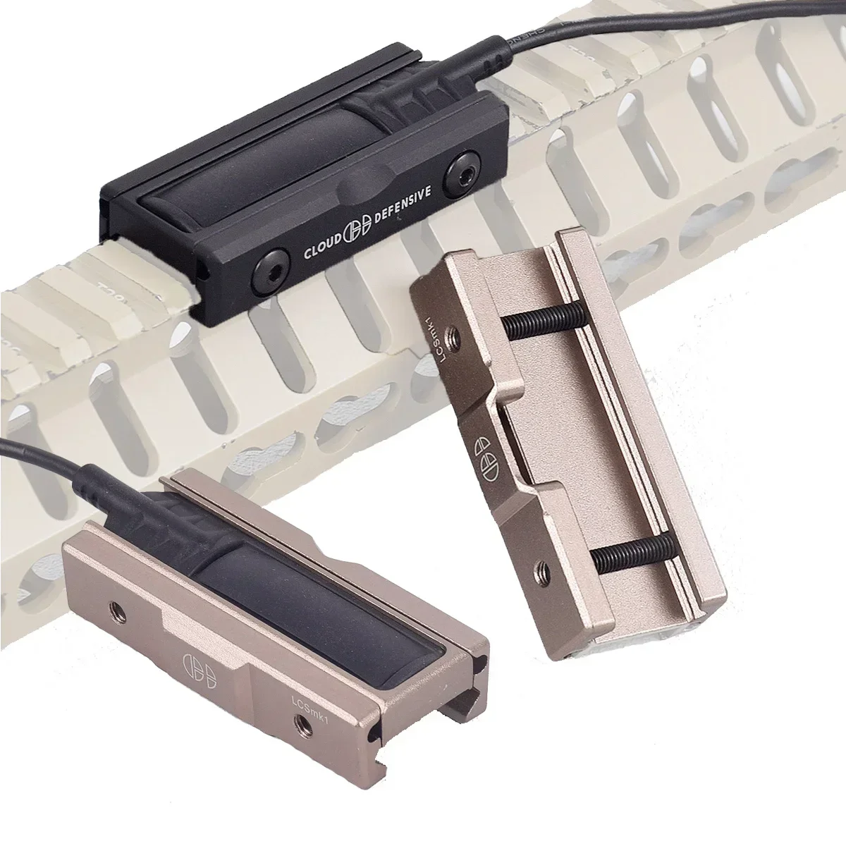 SF M600 M300 arma explorador luz linterna interruptor de almohadilla de presión remota Mlok Keymod 20mm accesorios de placas de montaje en riel - imagen 4