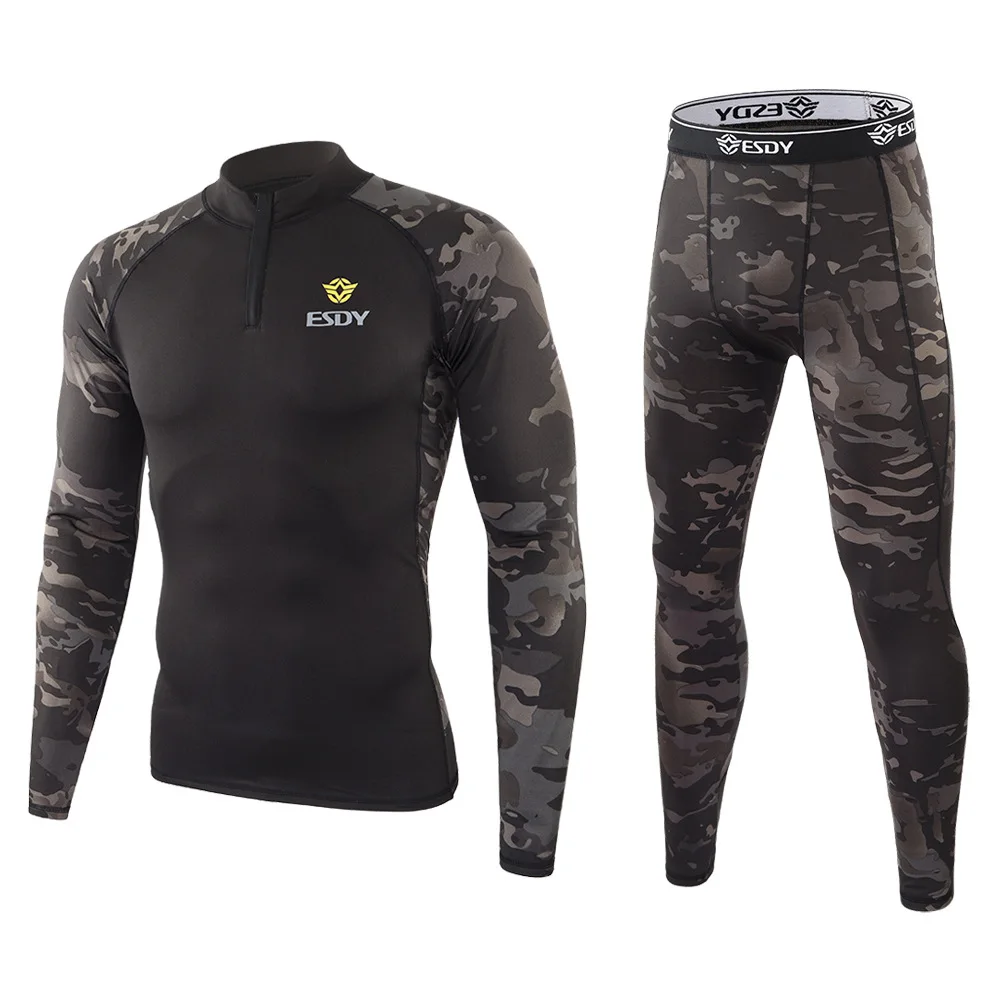 Ropa interior térmica camuflaje – Manga larga para hombre - imagen 3
