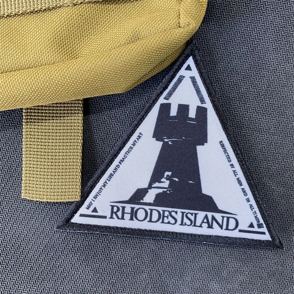 Tomorrow Ark Rhode Island-Parche de moral táctica, patrón de impresión de velcro, parches de Faro, brazalete deportivo, pegatina de mochila - imagen 3