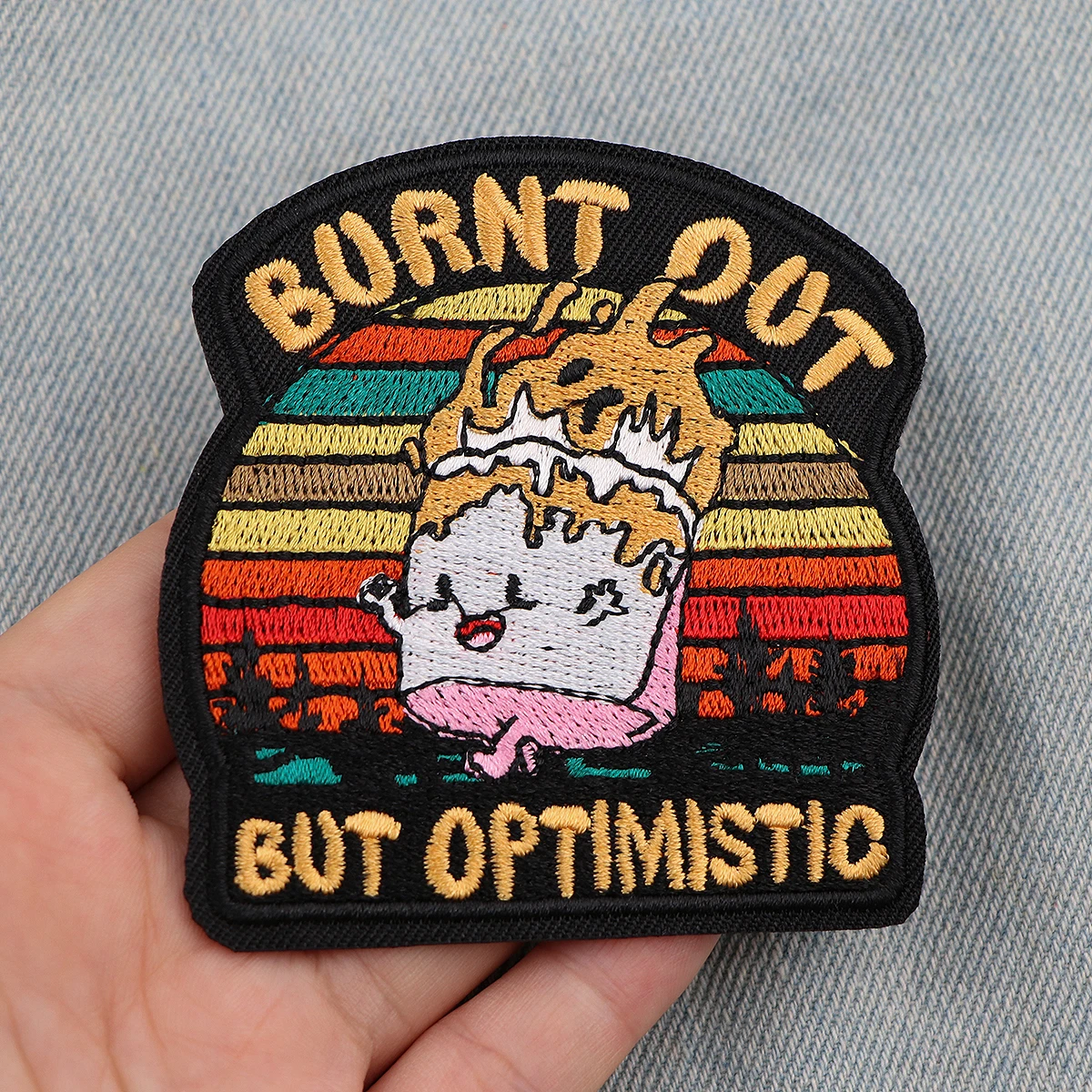 Parche EW PEOPLE, parche bordado con letras, parches para planchar para ropa, parches termoadhesivos para ropa, insignias para coser DIY - imagen 3