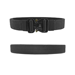 Cinturón táctico MOLLE negro hebilla liberación rápida para hombre