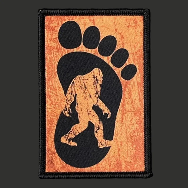 Parche divertido Bigfoot, insignia táctica de moral militar, gancho y bucle, mochila, accesorios de decoración de ropa, pegatina, brazalete - imagen 2