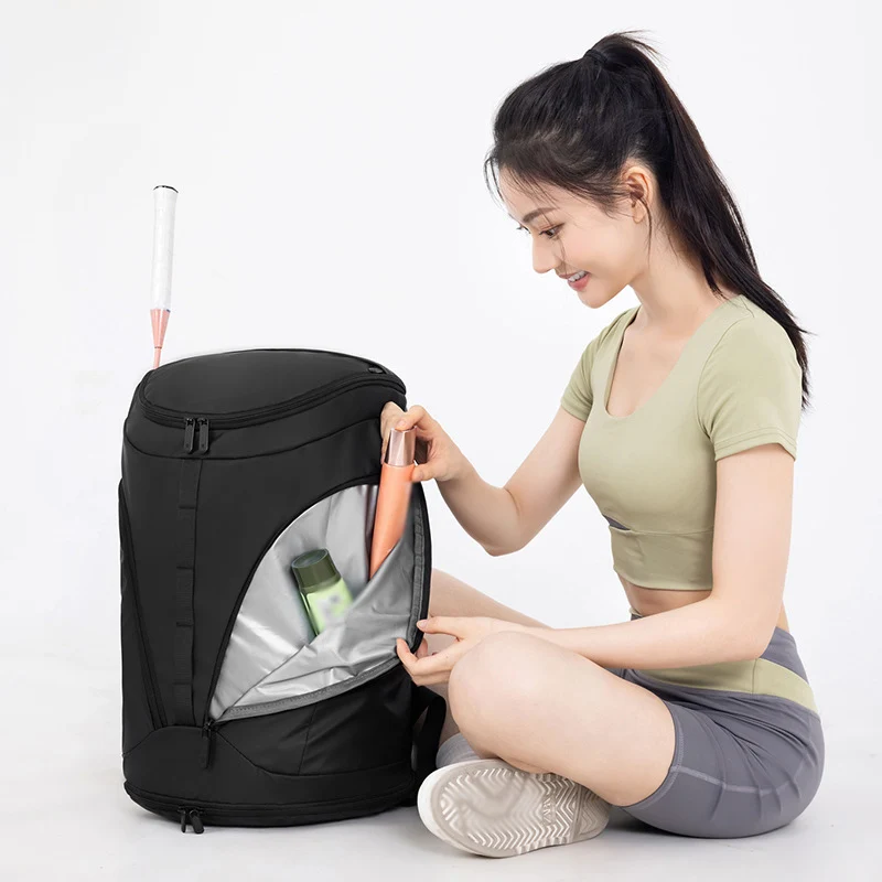 Mochila de escalada, deportes, bádminton, 1-2 raquetas, bolso seco, húmedo, para acampar al aire libre, senderismo, bolsa con zapatos, mochila de baloncesto - imagen 4