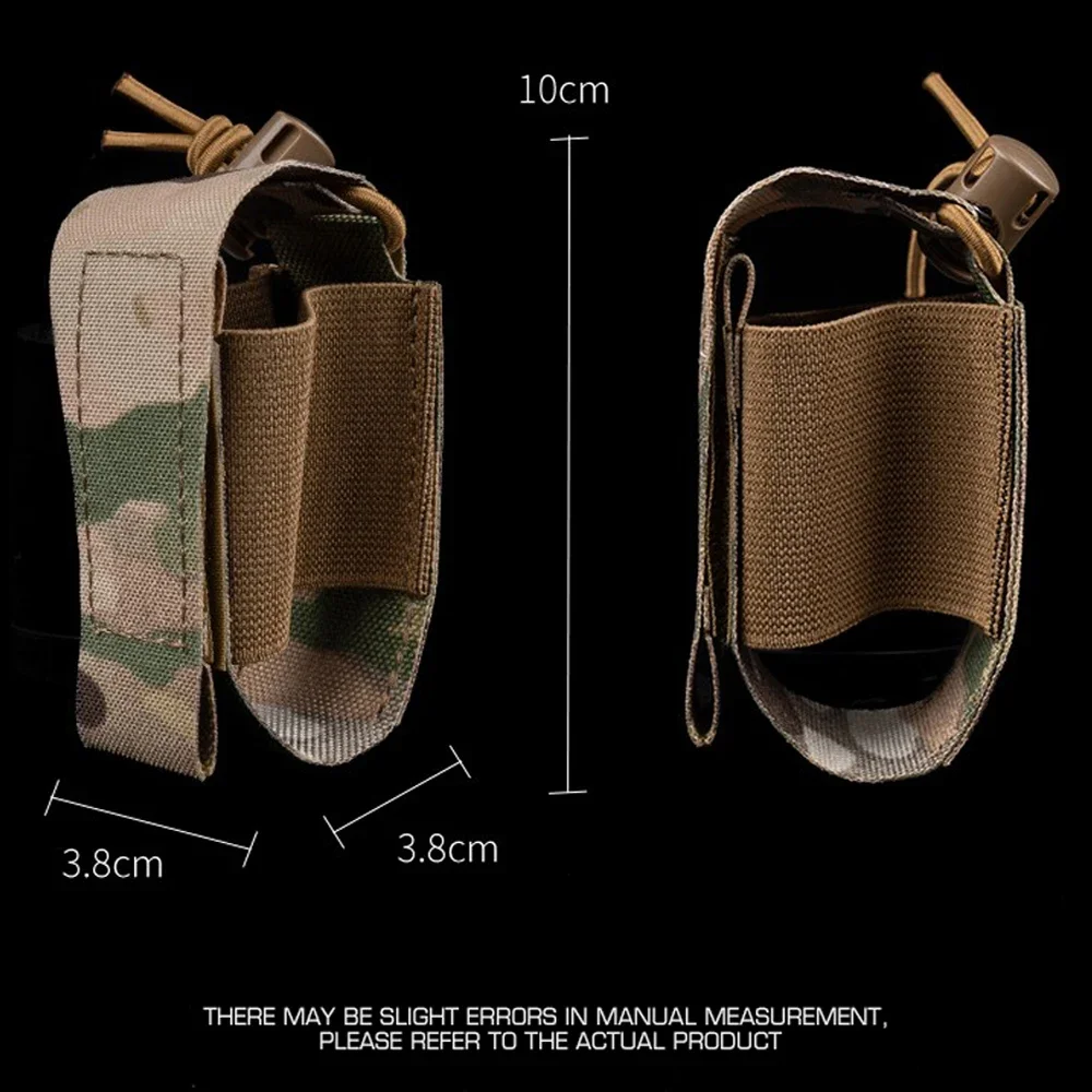 Bolsa táctica para granada multiusos para caza al aire libre, juego de guerra Airsoft M67 RGD-5, bolsa de almacenamiento modelo, cinturón MOLLE, chaleco, equipo portador - imagen 5