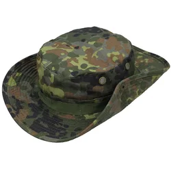 Sombrero táctico ala redonda camuflaje arbusto jungla protección solar