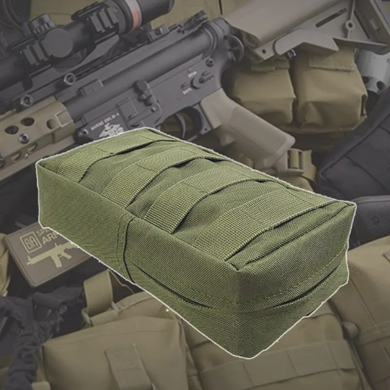 Riñonera táctica Molle para exteriores, bolsa de cintura Oxford verde, almacenamiento, mochila para caza, chaleco táctico, accesorio - imagen 4