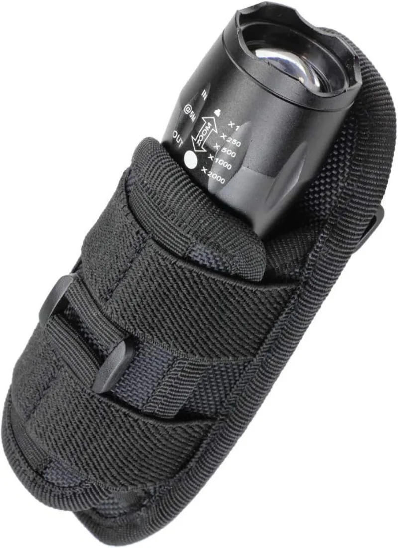Vista de la funda y compartimento para accesorios