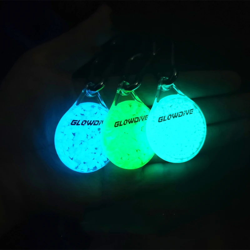Mini ganchos de resina luminosos de alto brillo para buceo, tierra rara, uso repetido de larga duración con 316 hebillas, decoración de mochila - imagen 3