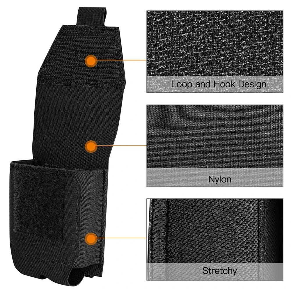 Funda para esposas, funda con grilletes Molle, funda para puños y cinturón, chaleco para cinturón de servicio, accesorios para aplicación de la ley, bolsa de caza al aire libre - imagen 2