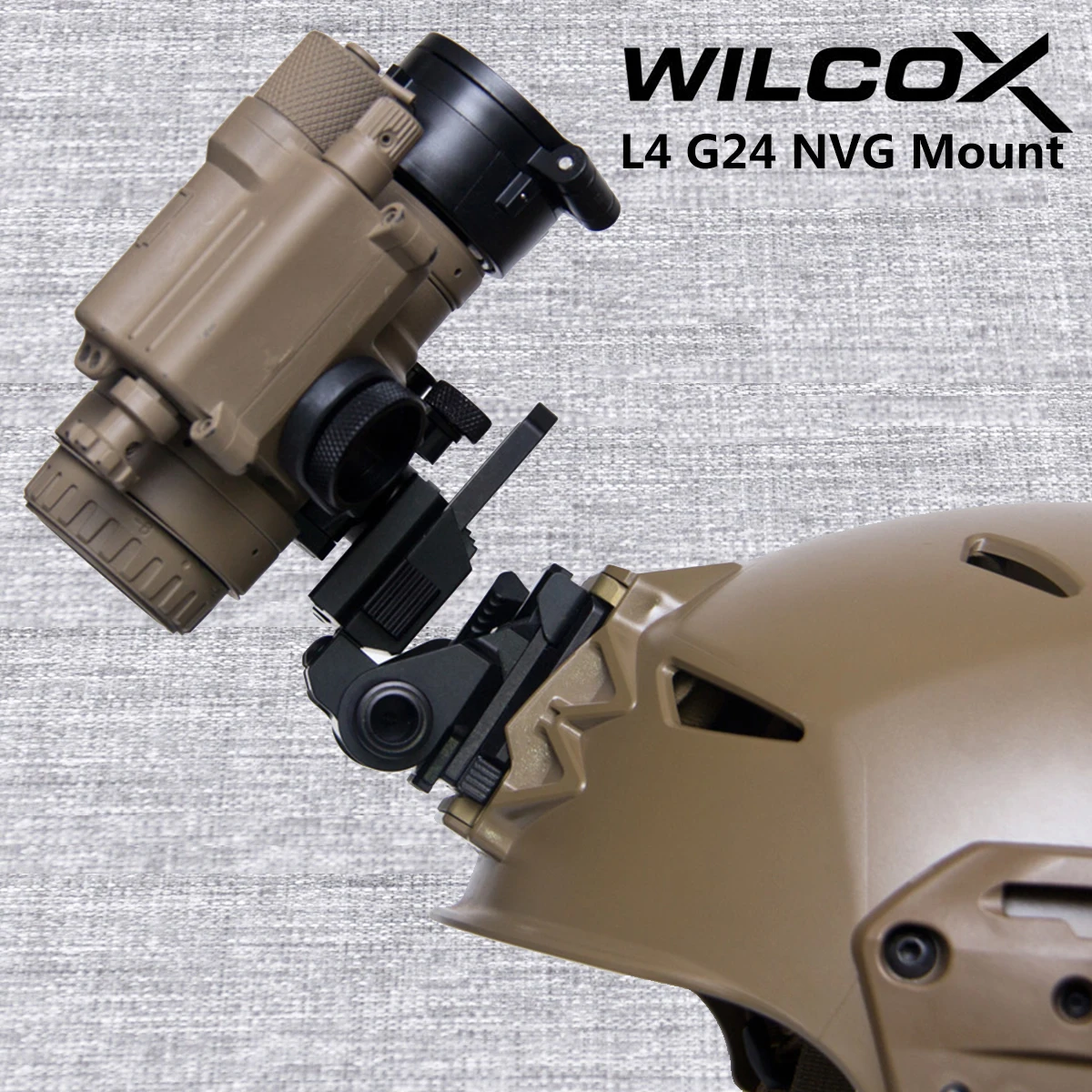 WILCOX Metal L4 G24 L4G24 NVG soporte para casco de montaje para PVS15 PVS18 GPNVG18Gafas de visión nocturna J brazo Stent saltar rápido OPS - imagen 3