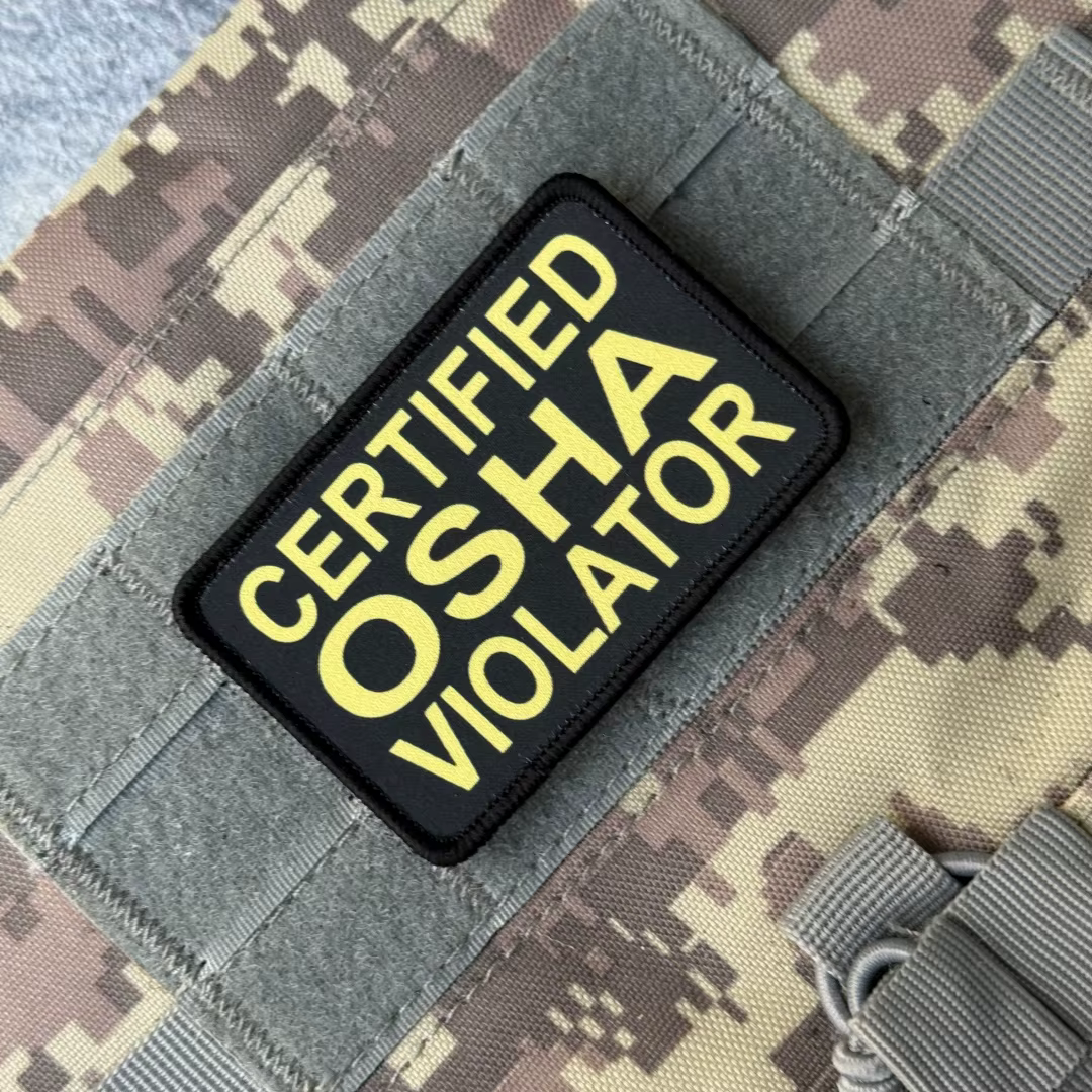 Parches tácticos OSHA – Brazaletes adhesivos con velcro para equipamiento